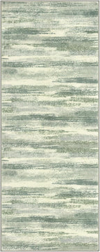 Modern Abstract Runner Rug 2x6, Sage Green Grey Washable Entryway Runner Non-Slip Soft Hallway Rug Runner Thin Print Faux Wool Carpet for Kitchen Bedroom Laundry Room Indoor