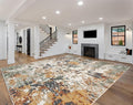 Keen Home Design Area Rugs - 10x14 Non-Shedding, Abstract Rugs for Kitchen, Living Room, Bedroom, Dining Room, Entryway - Size: 9'10" x 14', Multi