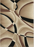 Persian Area Rugs 2305 Beige Modern Area Rugs,2 x 3 ft