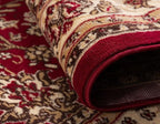 Unique Loom Sialk Hill Collection Area Rug - Washington (3' 3" x 5' 3" Oval Burgundy/Cream)
