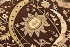 Unique Loom Espahan Collection Area Rug - Cape Cod (7' 10" Square, Brown/ Beige)