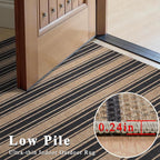 Striped Easy Jute Rug 6x9 Outdoor Rug Large Washable Rugs for Living Room Bedroom Non Slip Neutral Farmhouse Indoor Outdoor Carpet for Backyard Patio Office