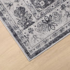 Dripex Washable 8x10 Area Rug for Living Room - Stain Resistant Distressed Rugs for Bedroom Dining Room Non-Slip Low-Pile Soft Throw Rugs Farmhouse Office Home Decor, Pet & Child Friendly