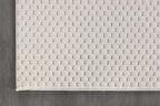 CAMILSON Modern Rug 8x10 Luxury Pebble Pattern Micro Loop Area Rugs Soft High-Low Pile Stain Resistant Easy to Clean Non-Shedding Durable Living Room OfficeIndoor Carpet (White)