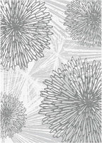 WITSHOCK 5x7 Washable Rug for Living Room,Modern Floral Distress Print Pattern Area Rugs,Stain Resistant with Non Slip Backing Carpet for Dining Room,Bedroom & Home Decor,Grey White