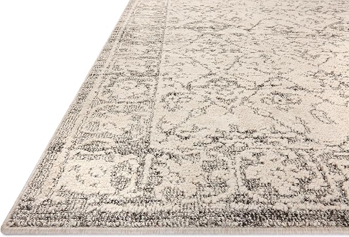 Loloi Magnolia Home by Joanna Gaines Gigi Collection GIG-02 Ivory/Stone 9'-2" x 13' Area Rug
