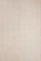 Modern Herringbone Chevron Collection Handcrafted Wool Area Rug - Durable, Zigzag Pattern, for High Traffic, Contemporary Design for Living Room, Bedroom, Dining Room Decor (Sand Beige, 8' x 10')