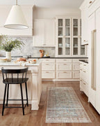 Loloi Chris Loves Julia Jules Collection JUL-05 Lagoon/Brick 5'-0'' x 7'-6'', .13" Pile Height, Area Rug