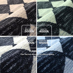 Lahome Moroccan Trellis Runner Rug - 2x8 Black Hallway Runner Rug with Rubber Backing, Checkered Kitchen Non Skid Carpet Runners Washable Indoor Mat for Camper Entryway Bathroom Hardwood Floor