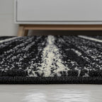 JONATHAN Y Williamsburg Minimalist Stripe Black/Cream Indoor Area Rug, 3x5, Contemporary, Modern, Easy-Cleaning for Living Room, Bedroom, Kitchen, Pet Friendly, Non-Shedding (MOH201F-3)