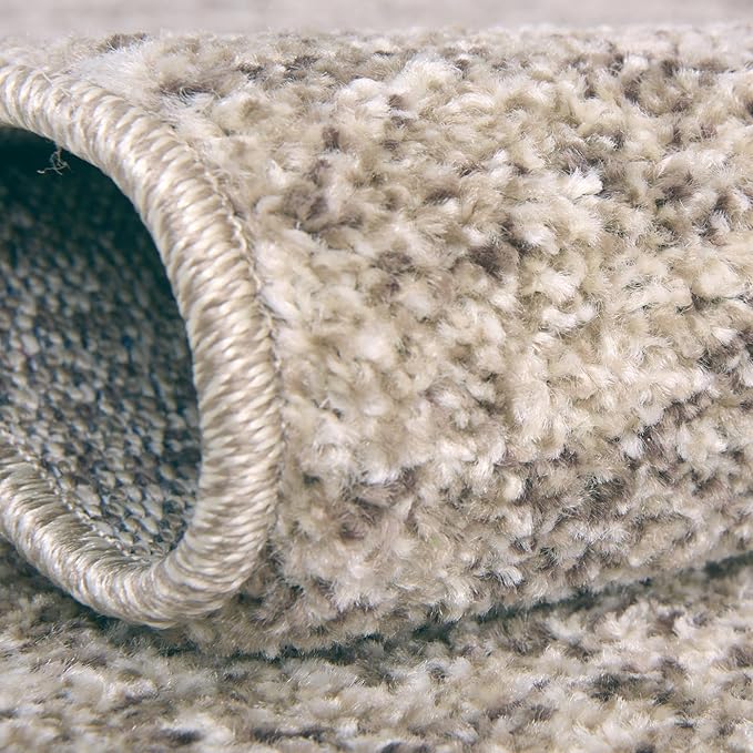 Rugs.com Angelica Collection Rug – 9' x 12' Beige Medium Rug Perfect for Living Rooms, Large Dining Rooms, Open Floorplans