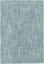 Dash and Albert Crosshatch Wool Area Rug - 3' x 5' Aegean Solid Hand Micro Hooked Accent Rug - Durable, High Traffic Areas Bedroom, Hallway, Stairs - Premium Luxury Hotel Quality Soft Breathable