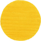 Unique Loom Solid Shag Collection Area Rug (8' Round, Tuscan Sun Yellow)