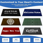 Custom Rugs with Logo Doormat Runner Personalized Commercial Area Carpet with Any Size Color Logo Shape Pattern Non Slip Rugs for Indoor Outdoor
