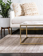 Rugs.com Angelica Collection Rug – 3' x 5' Beige Medium Rug Perfect for Entryways, Kitchens, Breakfast Nooks, Accent Pieces