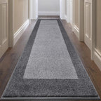 Machine Washable Runner Rug 32" x 96", Non Slip Kitchen Mat for Floor, Absorbent Entryway Rug for Kitchen, Bedroom, Living Room, Hallway, Door (Roll Packing)