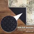 Keen Home Design 2x7 Rug - Machine Washable Runner Rug with Non-Slip Backing, Ideal for Hallway, Entryway, Kitchen, Laundry Room - Vintage, Easy Clean, Durable, Low Pile - (2'6" x 7')