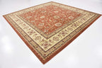 Unique Loom Voyage Collection Traditional Oriental Classic Intricate Design Area Rug (10' 0 x 10' 0 Square, Terracotta/Ivory)