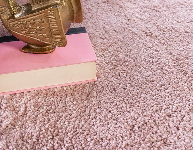 Unique Loom Solo Collection Area Rug - Calabasas (2' 2" x 13' Runner, Pink)