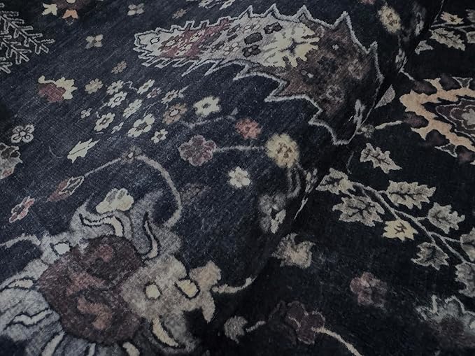 GLN Rugs Traditional Collection - Machine Washable Area Rug, Traditional Washable, Non Slip, Low Pile Chenille Rug, Living Room, Bedroom, Kitchen Rug (6' x 9' Terra/Multicolor 1168)