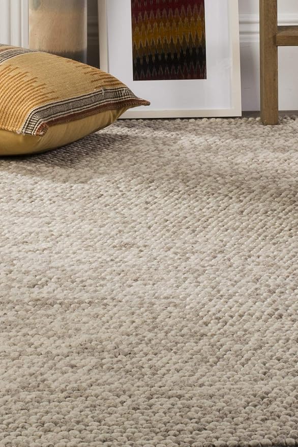 SAFAVIEH Natura Collection Runner Rug - 2'3" x 16', Beige, Handmade Wool Blend, Textured Design, Ideal for Hallway, Bedroom, Foyer (NAT620B)