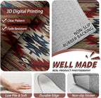 Navajo Rugs for Bedroom - 4x5ft - Southwestern Tribal Ethnic Rustic Cabin Rugs for Living Room Non Slip Low Pile Machine Washable Area Rug, Navajo Carpets Home Decor & Gifts