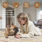 Bavni 6x9 Area Rugs Boho Washable Rugs for Living Room Non-Slip, Ultra Thin Low Pile Vintage Rug for Bedroom Dinning Room Office, Modern Farmhouse, Ivory/Teal