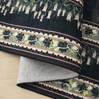 Rugcomf Runner Rug Impressionist-Style Vintage Kitchen Rugs Non Slip Washable Soft Carpet Runner for Kitchen Laundry Bedroom Bathroom, Green