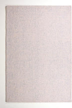 Hand-Tufted 100% Wool Pile Area Rug – Geometric Textured Grid Check Pattern – Thick and Durable Floor Carpet for Bedroom, Living Room, Kids Room, and Dining Area (Ivory Blue, 6' x 8')