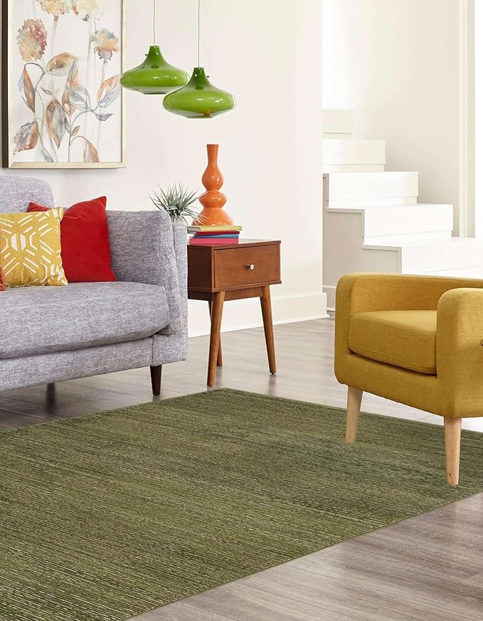 Unique Loom Finsbury Collection Area Rug - Kate (9' x 12' Rectangle, Green)