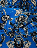 Unique Loom Sialk Hill Collection Area Rug - Washington (3' x 16' 5" Runner Dark Blue/Black)