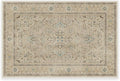 RUGGABLE Washable Vintage Area Rug – Kamran Ivory Opal 2x3, Stain-Resistant, Non-Slip – Small Machine Washable Rugs for Living Room, Bedroom, Hallway, Entryway & Bathroom–with Cushioned Pad
