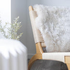 Sheepskin Long Hair 2x3 ft | Bedside Rugs for bedrooms, Sofa, Chair or The Dining Table | Each Sheepskin Rug is Unique and Created by Nature | Small Fluffy Rug in Color Beige