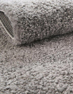 Unique Loom Solo Collection Area Rug - Calabasas (5' 3" Square, Gray)