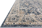 Loloi Teagan Collection TEA-03 Denim/Pebble 11'-6" x 15' Area Rug, Large, Soft Neutral Rug, High-Traffic for Living Room, Bedroom, Home Office, Dining Area