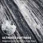 2x6 Modern Abstract Runner Rug for Hallways, Black Super Soft Hallway Decor Kitchen Rugs with Non-Slip, Non-Shedding Washable Rug for Entryway Bedroom Indoor