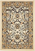 Unique Loom Espahan Collection Area Rug - Cape Cod (2' 2" x 3' 1" Rectangle, Ivory/ Beige)