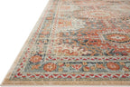 Loloi Jocelyn Collection JOC-03 Mist/Multi 6'-7" x 9'-7" .38" Thick Area Rug