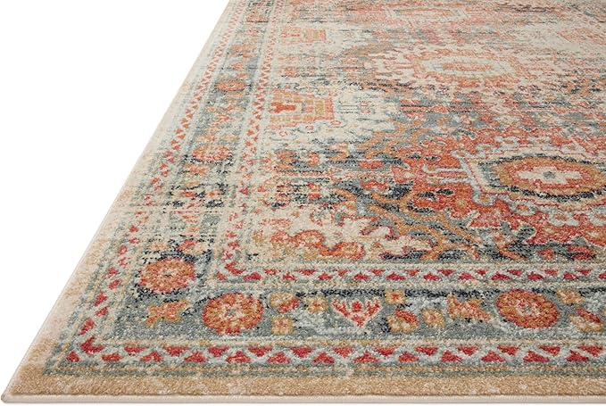 Loloi Jocelyn Collection JOC-03 Mist/Multi 2'-3" x 4'-0" .38" Thick Accent Rug