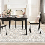 WITSHOCK Living Room Area Rugs 5x7: Soft Non-Slip Backing Washable Rugs Vintage Large Carpet for Bedroom Office Dining Room Kitchen Stain Resistant Home Decor Rug
