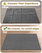 Color&Geometry Ultra Thin Indoor Door Mat Non Slip Rubber Backed Dirt Trapper 48"x72"(Rolled-up NO Creases), Rugs for Entryway, Front Door Mat Indoor Washable Low-Profile Entry Mat, Grey