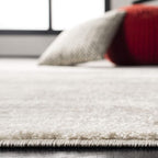 SAFAVIEH Area Rug 6x9 - Adirondack Collection - Ivory & Silver, Modern Ombre Design, Non Shedding & Easy to Clean, Ideal for Living Room, Bedroom, Office, Dining Space (ADR113B)