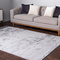 Rugs.com Leipzig Collection Rug – 6x9 Gray Low-Pile Rug Perfect for Bedrooms, Dining Rooms, Living Rooms