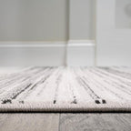 JONATHAN Y Austin Gradient Striped Gray/Black Runner Rug, 2x8, Modern, Contemporary, Easy-Cleaning for Living Room, Bedroom, Kitchen, Pet Friendly, Non-Shedding (LUX103A-28)