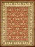 Unique Loom Voyage Collection Traditional Oriental Classic Intricate Design Area Rug (10' 0 x 13' 0 Rectangular, Terracotta/Ivory)