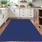 IOHOUZE Washable Area Rug 5x7 Non Slip Rugs for Living Room, Dining Room Rugs Bedroom Rug, Woven Braided Indoor Floor Carpet for Living Room Nursery Office, Royal Blue/Navy