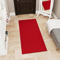 Ottomanson 3'11" x 4' Mud Mat Entryway Rug Scraper Doormat - Non-Slip, Dirt Trapping for Indoor & Outdoor Use - Perfect for Kitchen, Garage, Patio & High-Traffic Areas, Red