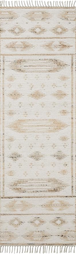 Loloi Angela Rose Rivers Collection RIV-04 Natural/Ivory 8'-6" x 11'-6" Reversible Area Rug
