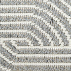 Nourison Home Textured Home Charcoal Ivory 5'3" x 7' Area Rug - Easy Clean, Non Shedding, Bed Room, Living Room, Dining Room, Kitchen (5' x 7')