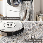 zesthome Washable Runner Rug 2.5x14 - Stain Resistant Entryway Rug,Ultra-Thin Kitchen Rugs, Anti Slip Backing Runner Rugs for Entrance Laundry Room Indoor Hallway (Beige,2.5'x14')